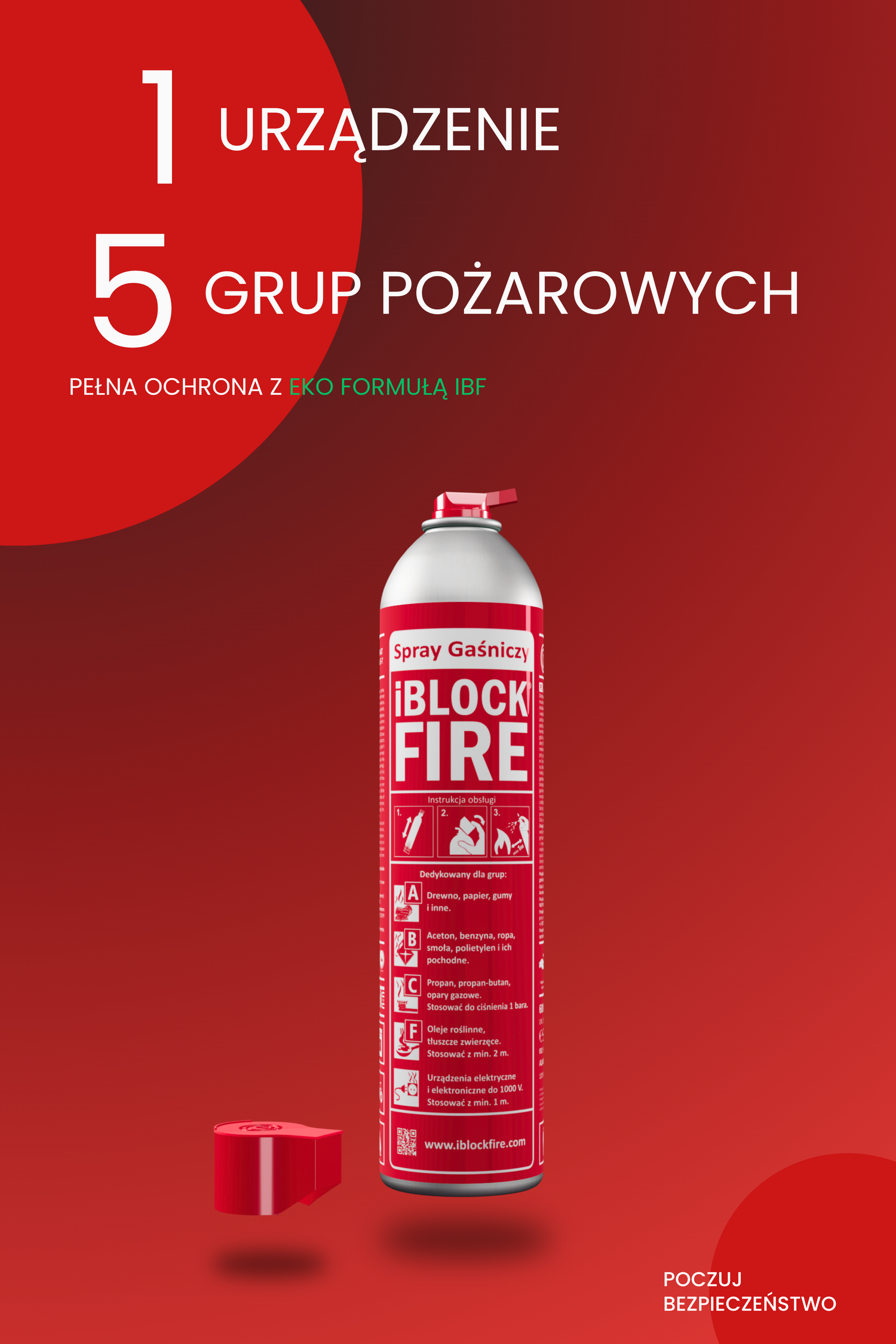 Bezpieczeństwo Zawsze pod Ręką - Spray Gaśniczy iBlockFIRE 600ml
