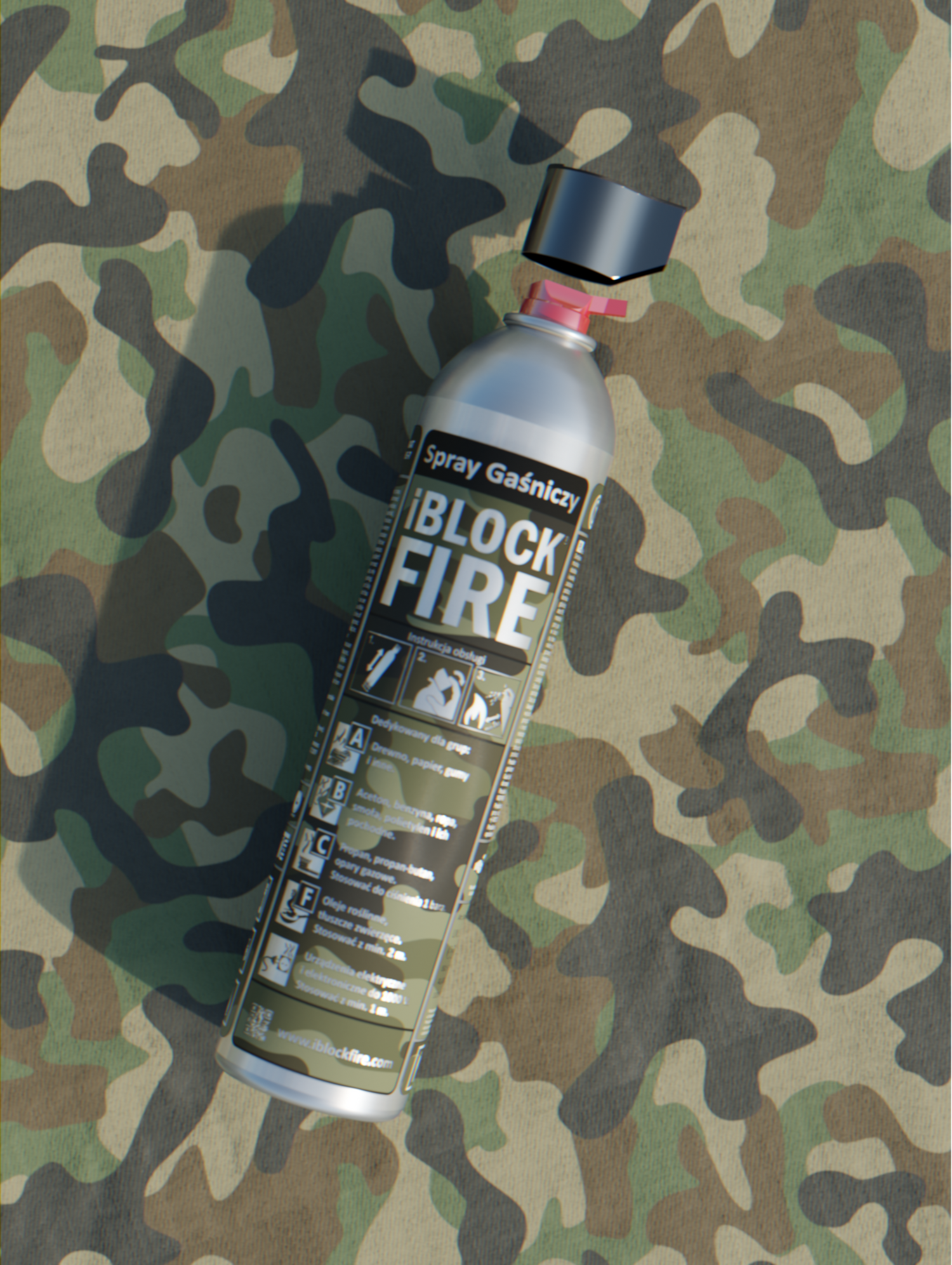 Spray Gaśniczy iBlockFIRE Military