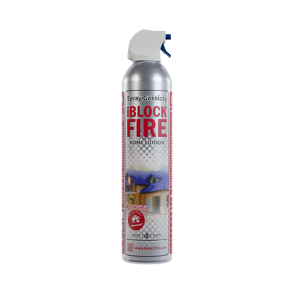 Spray Gaśniczy iBlockFIRE Home Edition przodem