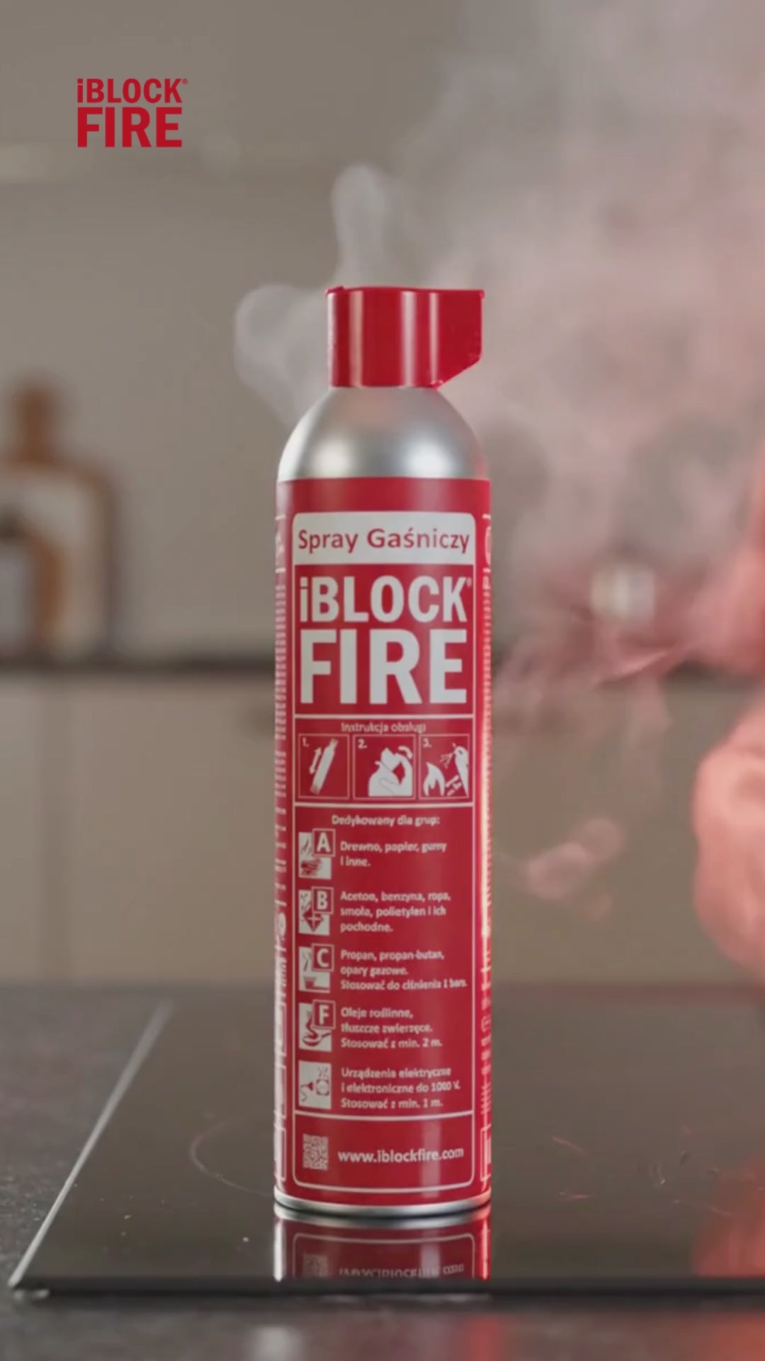 Bezpieczeństwo Zawsze pod Ręką - Spray Gaśniczy iBlockFIRE 600ml